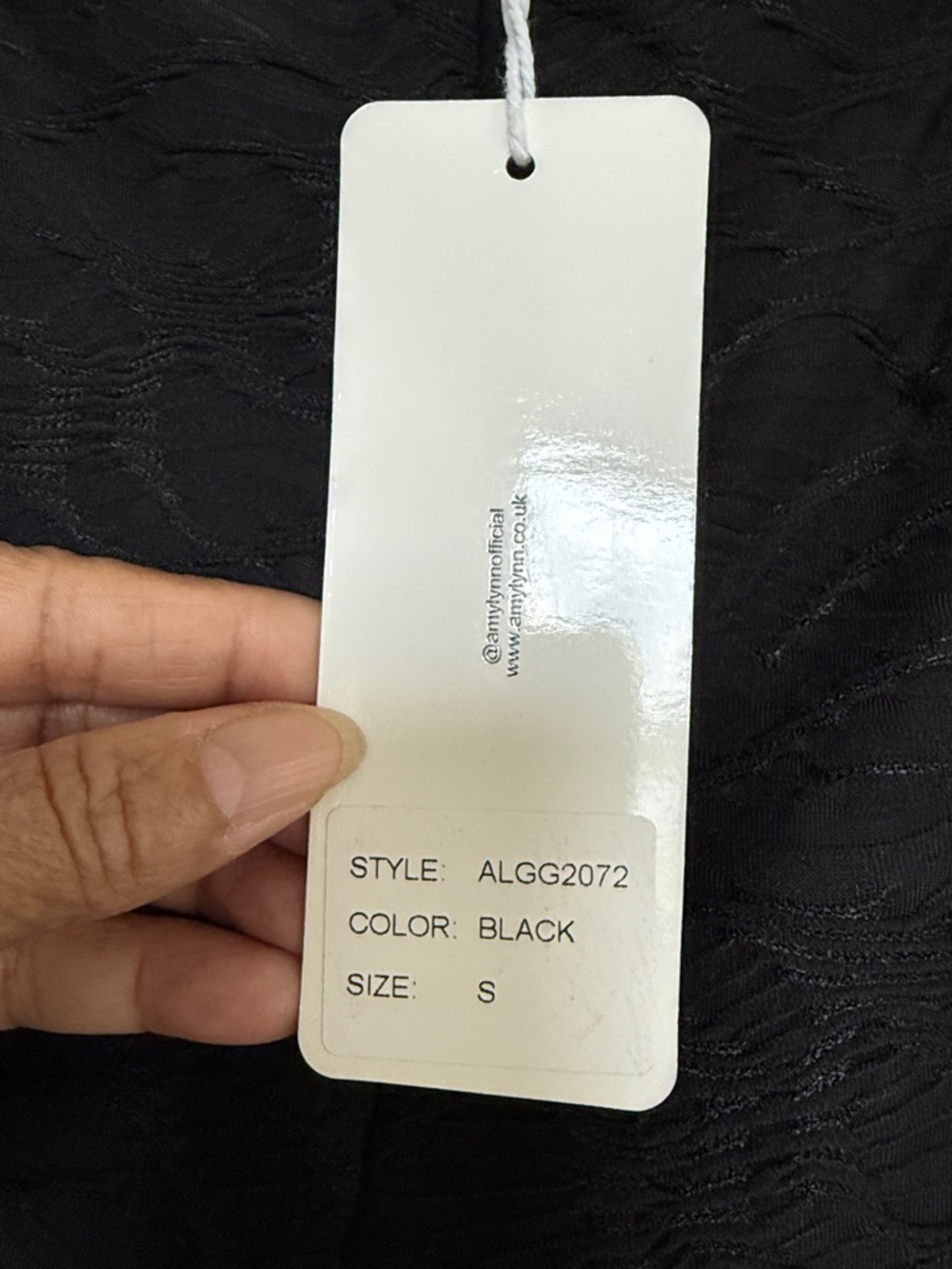 Amylynn Black Textured Pants with Feather Trim - Picture 6 of 12